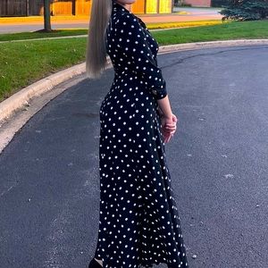 Polka Dot Maxi Dress
